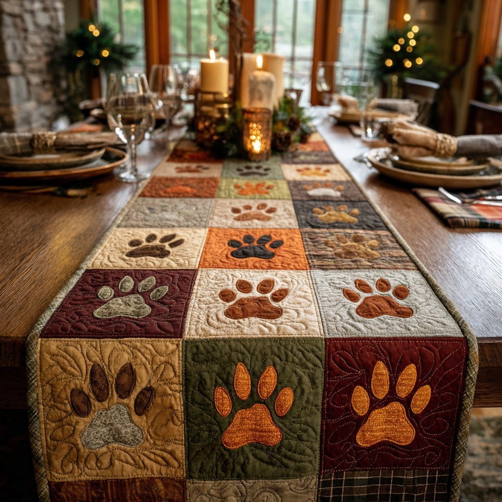 Cozy Paw Trail Table Runner - Made to Order TABLE928