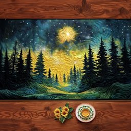 Celestial Forest Glow Table Runner - Made to Order TABLE928