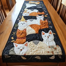 Cat Portraits Table Runner - Made to Order TABLE928