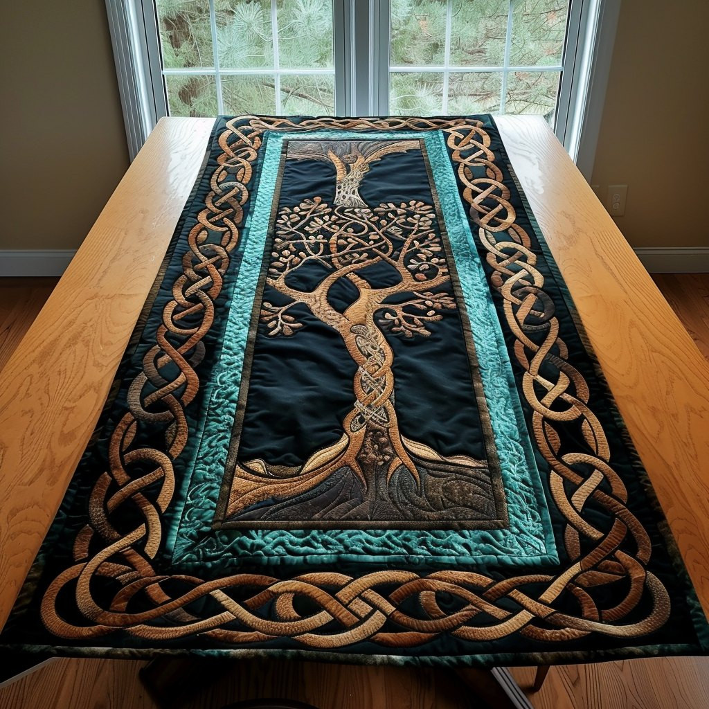 Celtic Tree of Wisdom Table Runner - Made to Order TABLE928