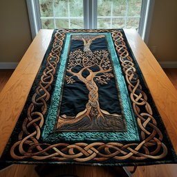 Celtic Tree of Wisdom Table Runner - Made to Order TABLE928