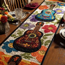 Catrina Guitar Table Runner - Made to Order TABLE928