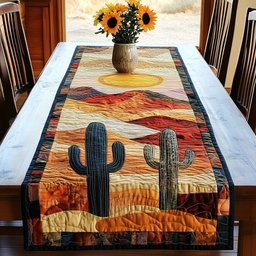 Cactus Silhouettes at Sunset Table Runner - Made to Order TABLE928
