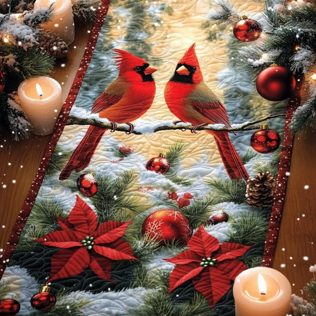 Cardinal Lights Table Runner - Made to Order TABLE928
