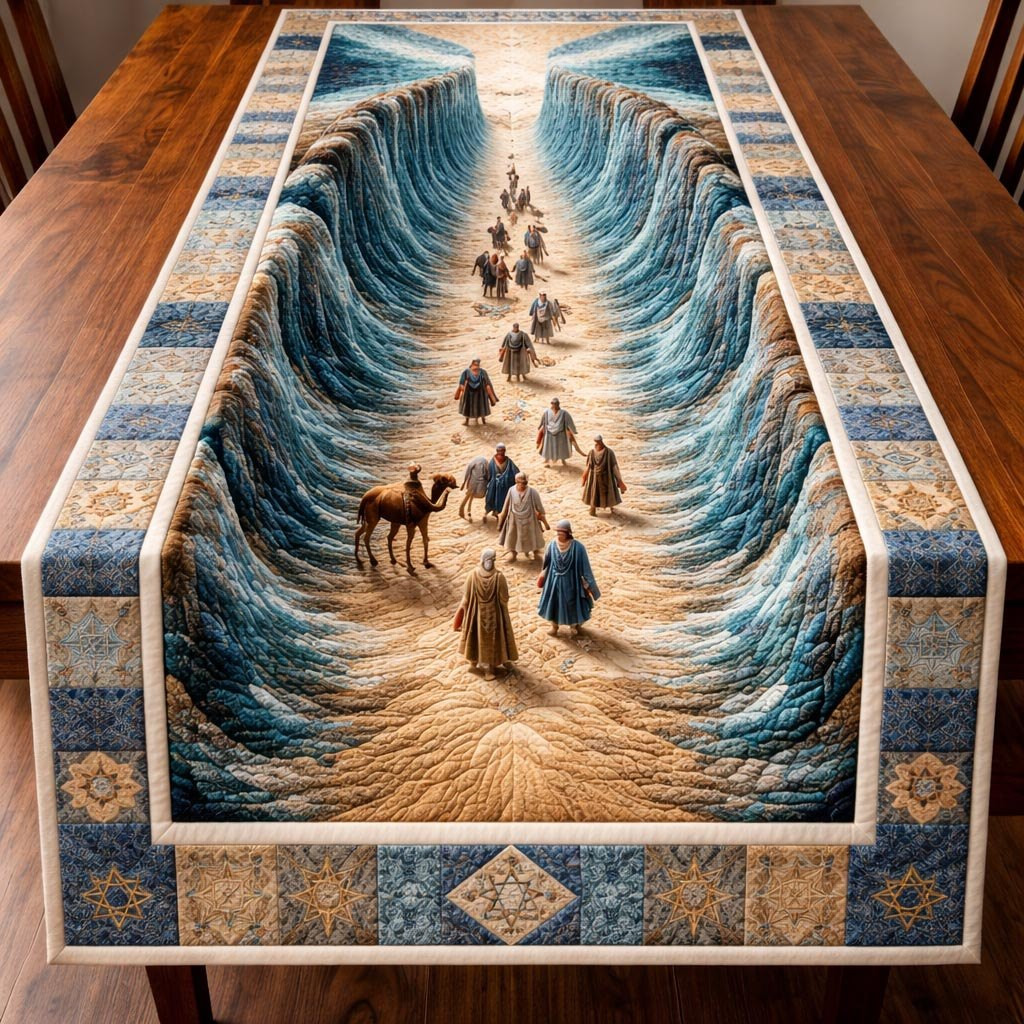 Camels Crossing the Parted Waters Table Runner - Made to Order TABLE928