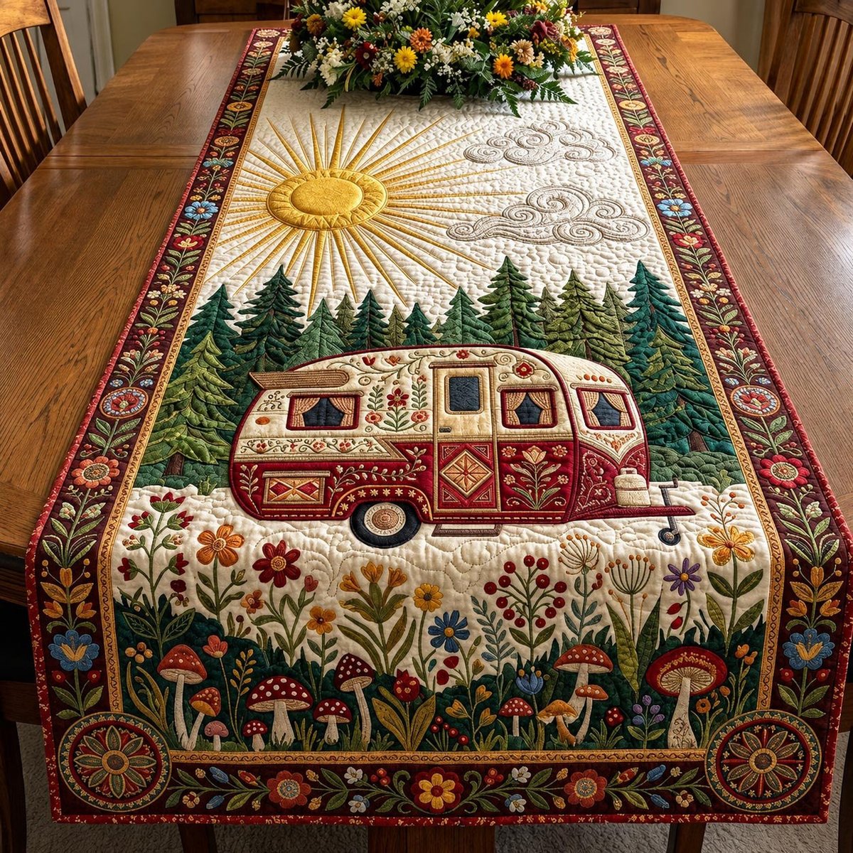 Camp Wander Table Runner - Made to Order TABLE928