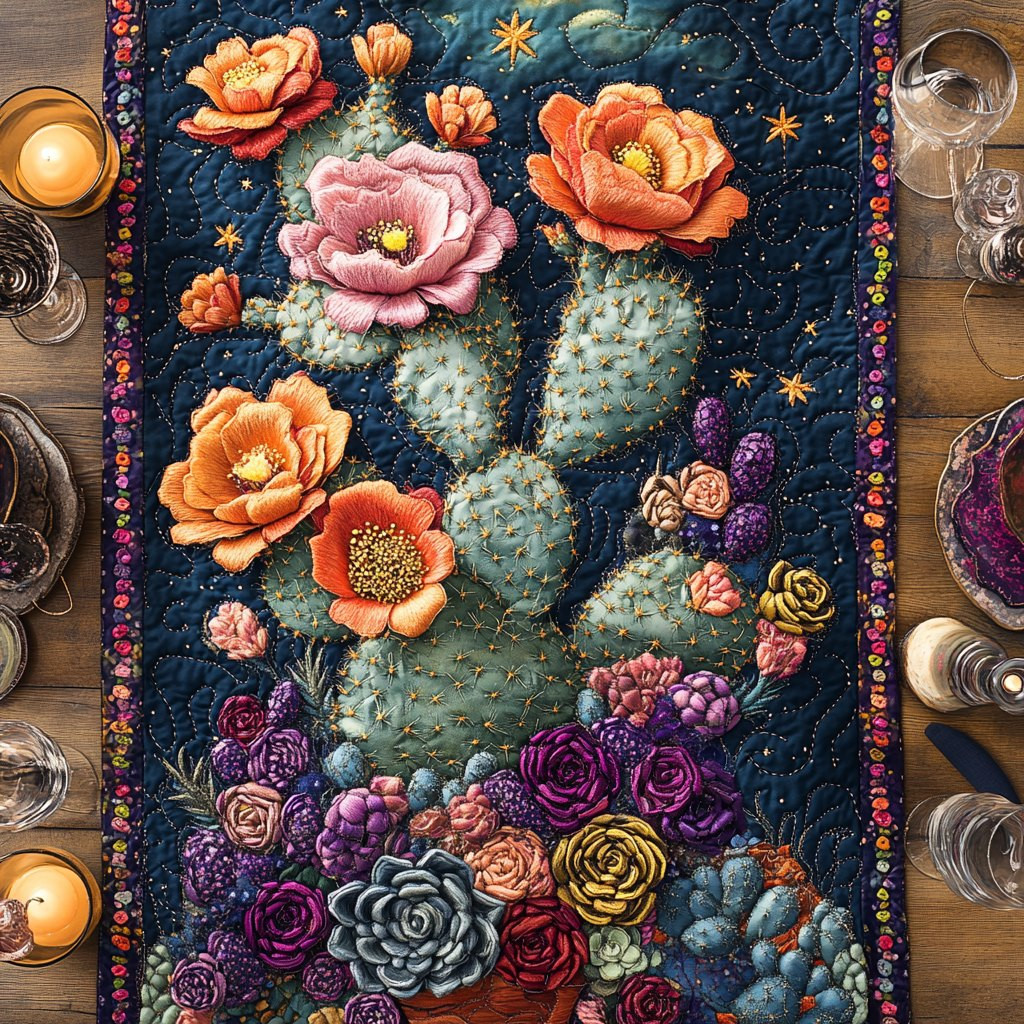 Cactus and Cradle Table Runner - Made to Order TABLE928