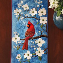 Cardinal Serenade Table Runner - Made to Order TABLE928