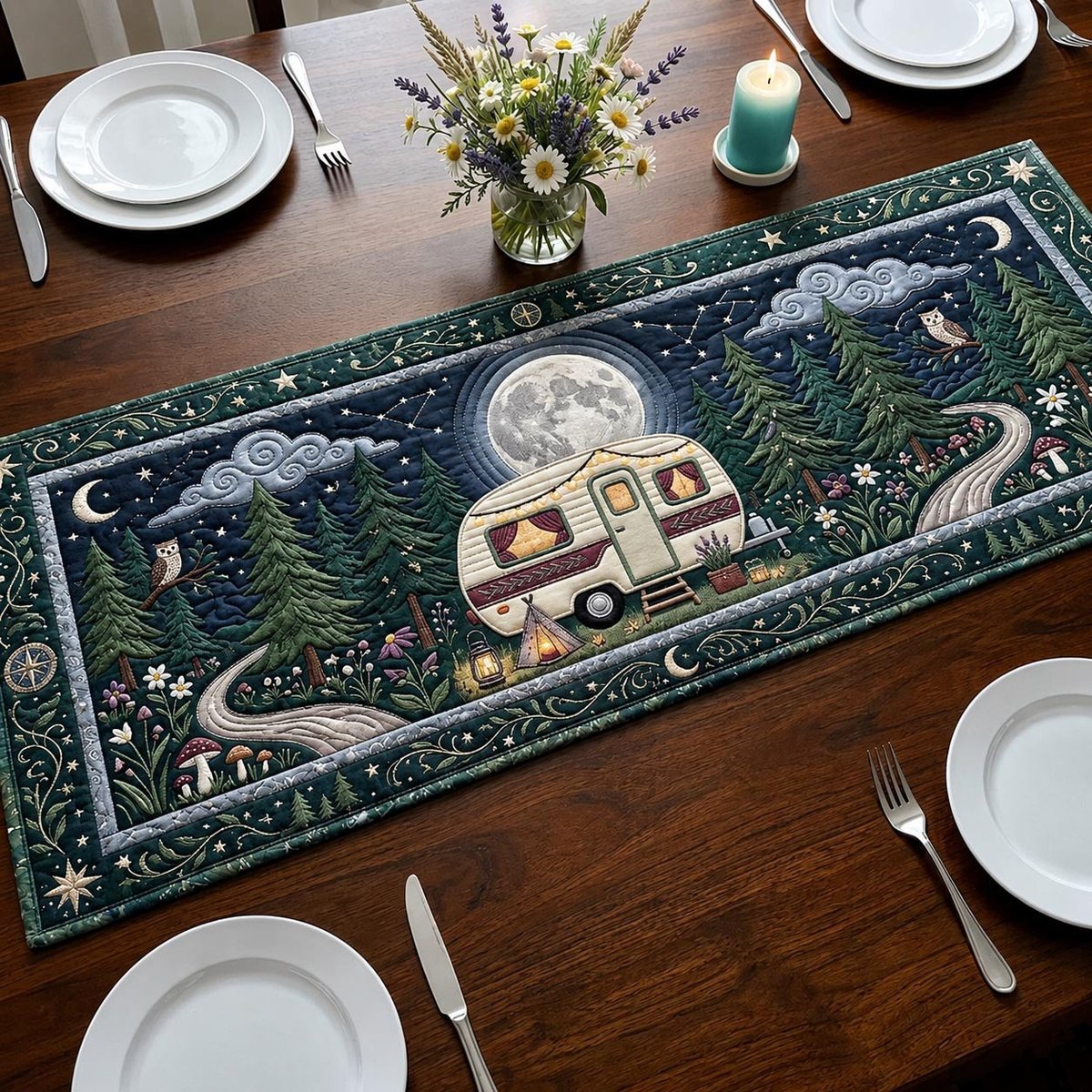 Camp Journey Table Runner - Made to Order TABLE928