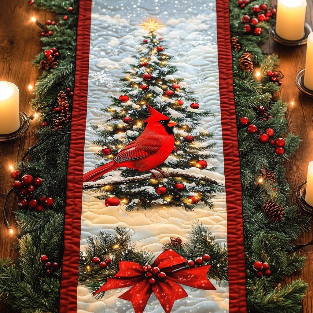 Cardinal Delight Table Runner - Made to Order TABLE928