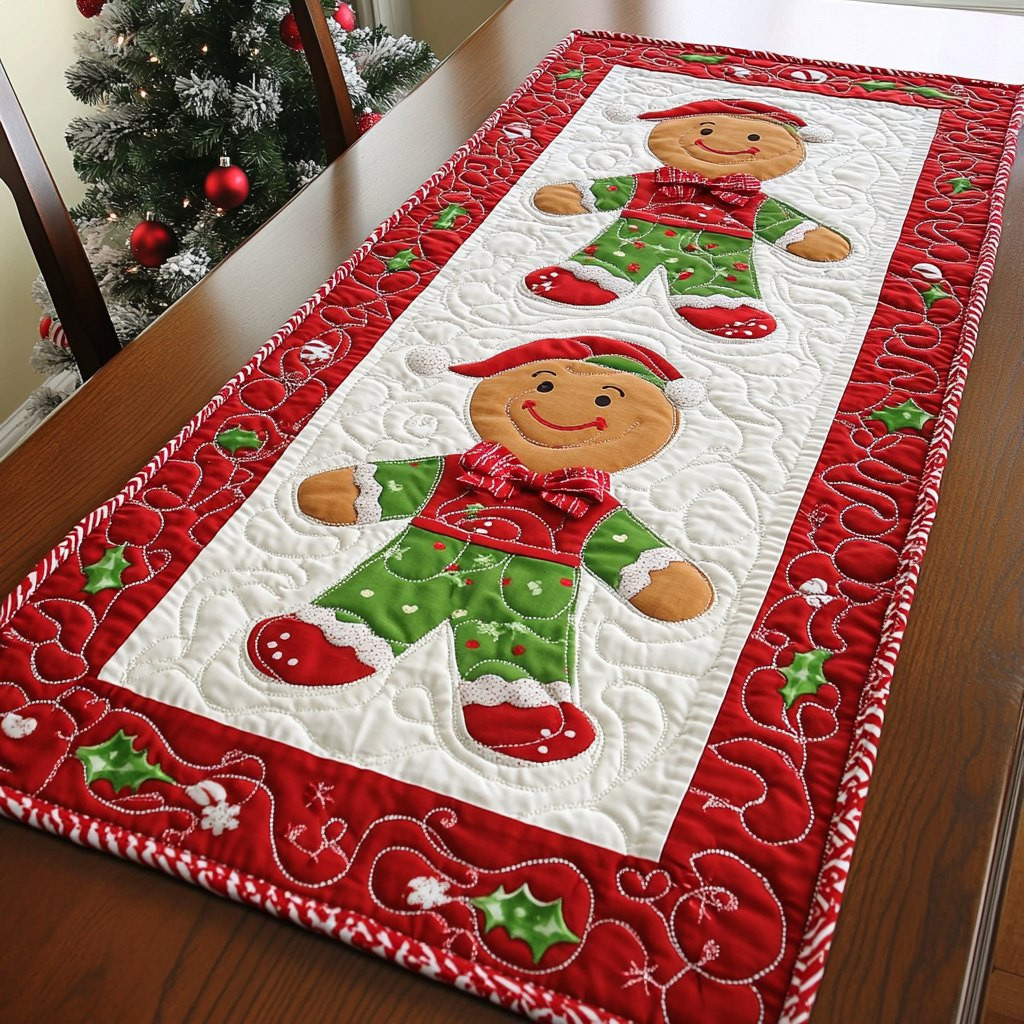 Candy Cane Cottage Table Runner - Made to Order TABLE928