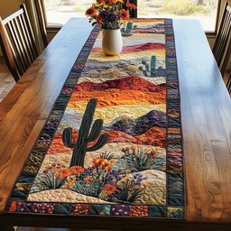 Cactus and Sun Table Runner - Made to Order TABLE928