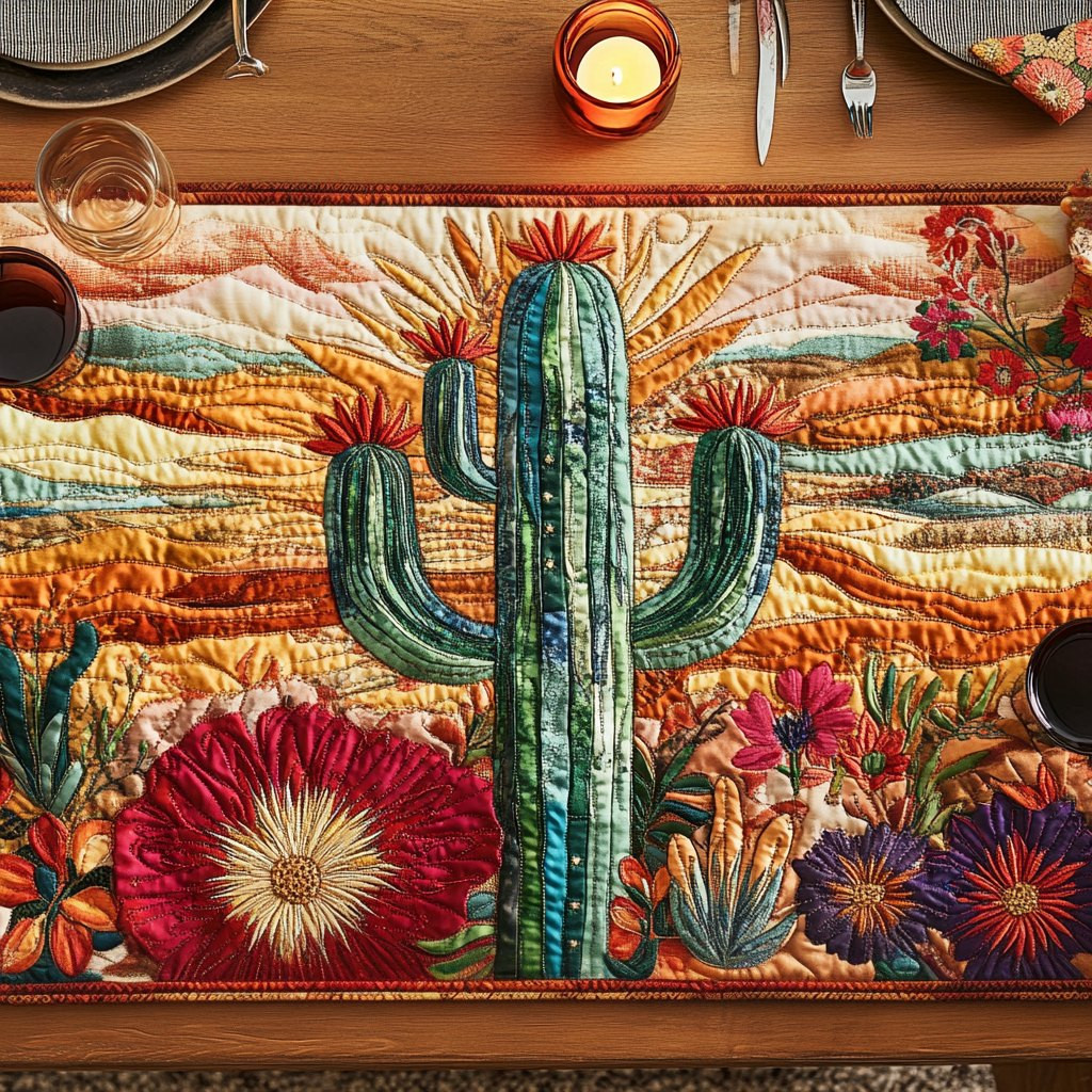 Cactus Sunset Table Runner - Made to Order TABLE928