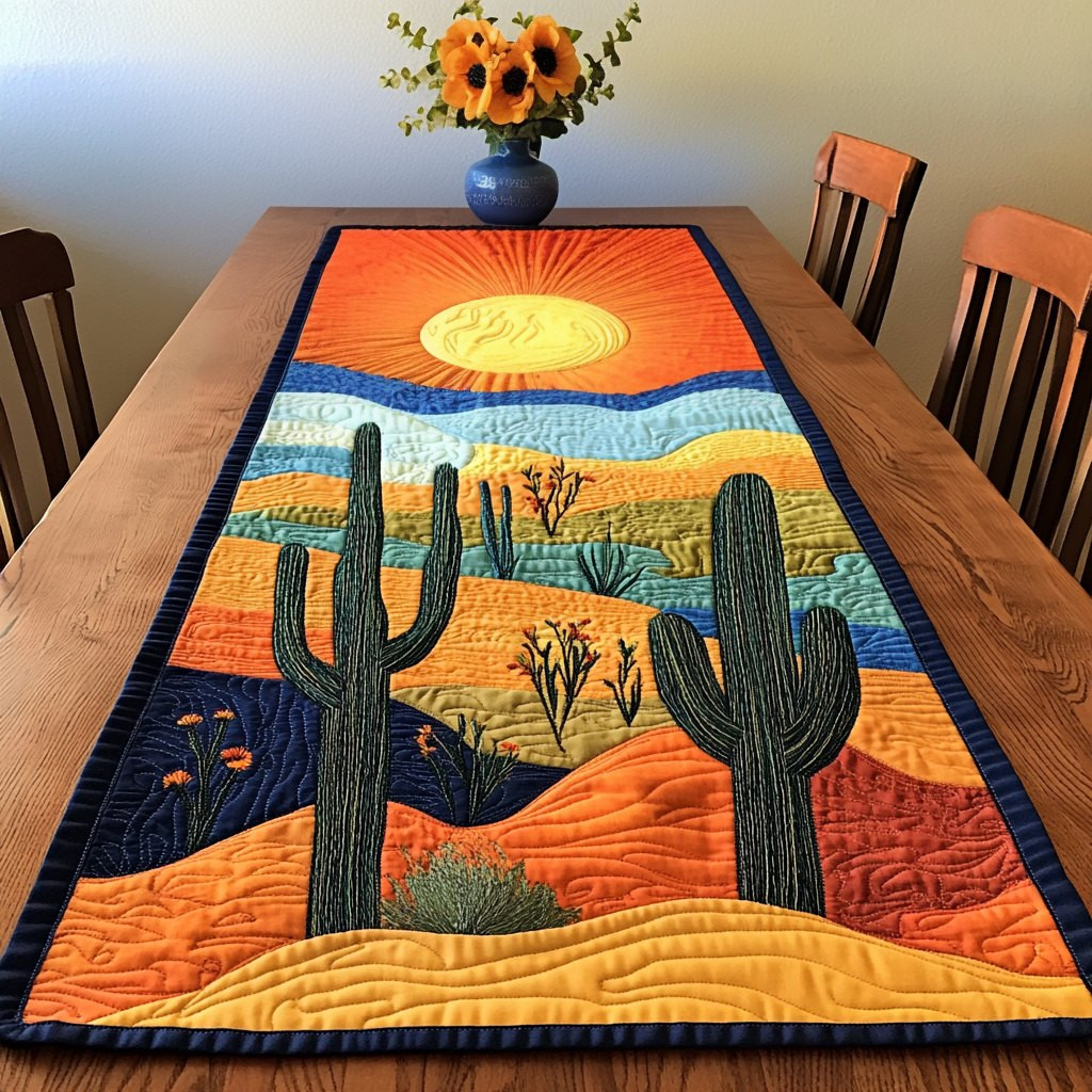 Cactus Landscape Table Runner - Made to Order TABLE928