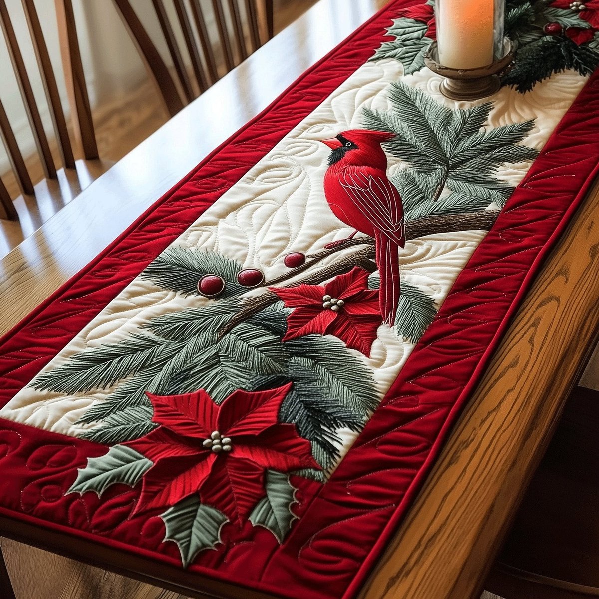 Cardinal Companions Table Runner - Made to Order TABLE928