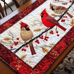 Cardinal Cadence Table Runner - Made to Order TABLE928