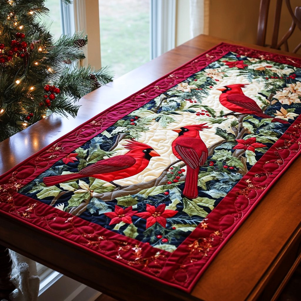 Cardinal Harmony Table Runner - Made to Order TABLE928