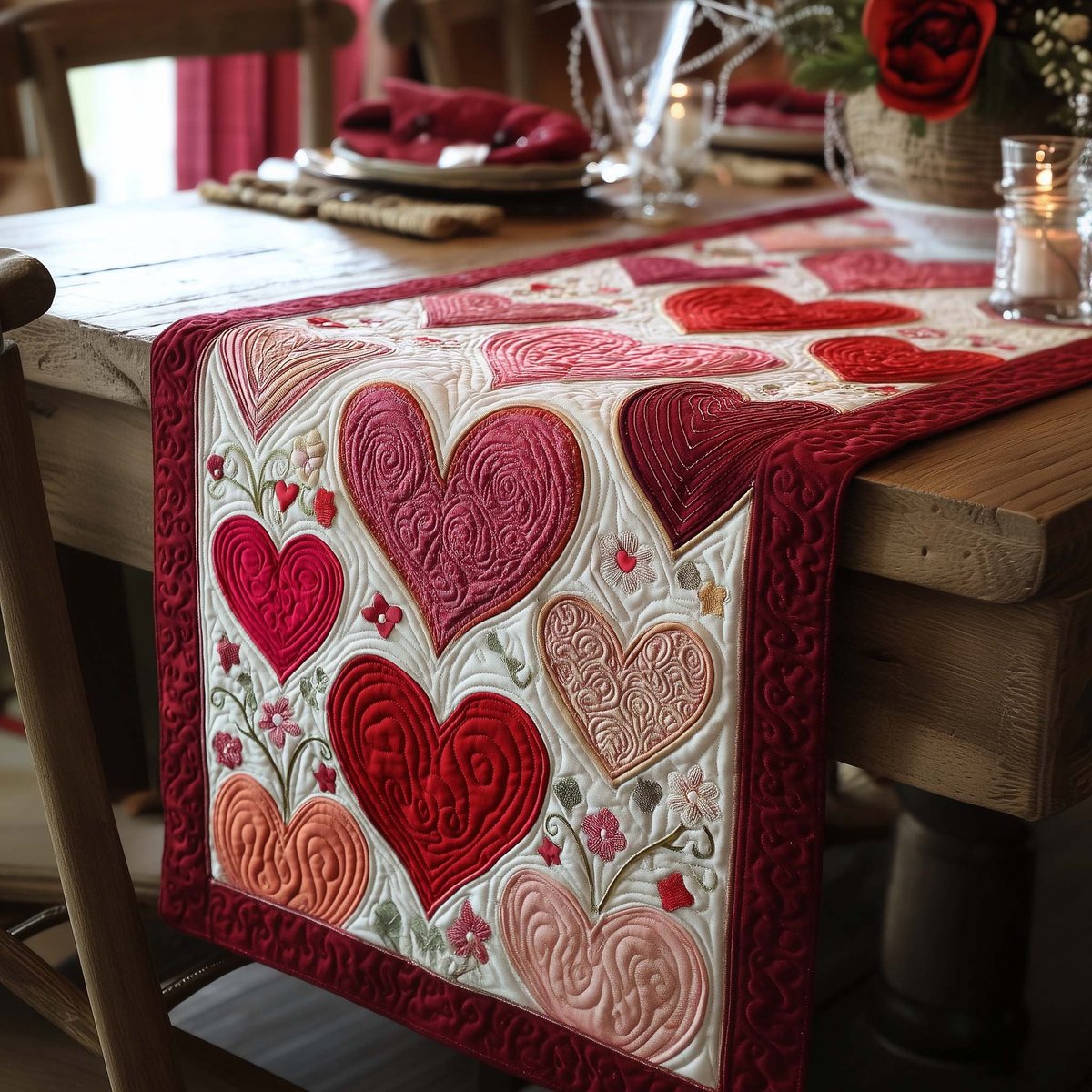 Candy Love Table Runner - Made to Order TABLE928