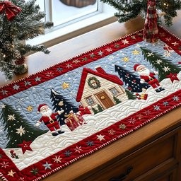 Candy Cane Lane Table Runner - Made to Order TABLE928