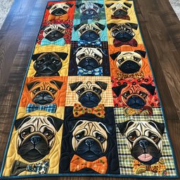 Bow Tie Pugs Table Runner - Made to Order TABLE928