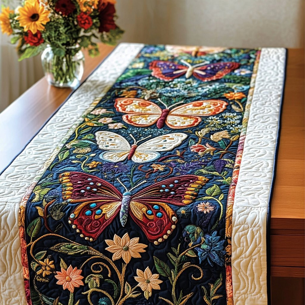 Butterfly Harmony Table Runner - Made to Order TABLE928