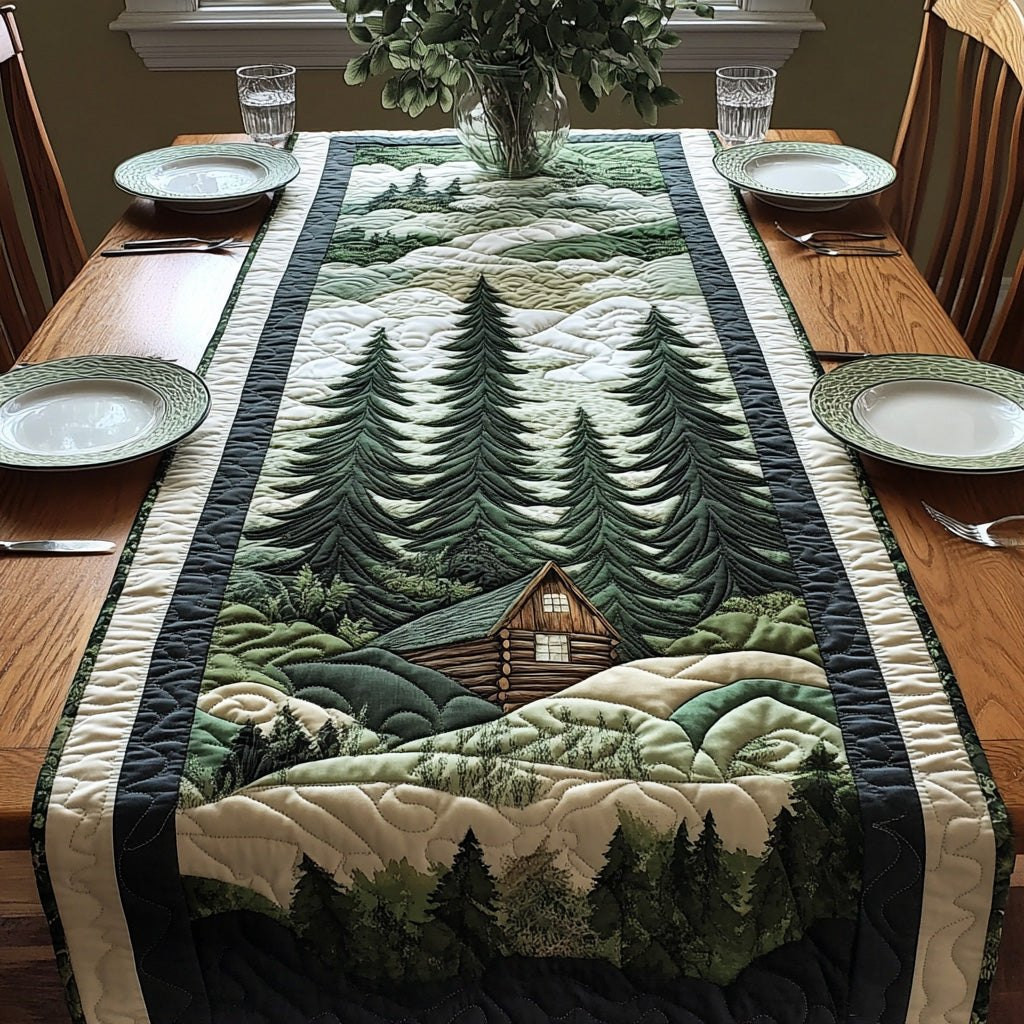 Cabin Among Tall Pines Table Runner - Made to Order TABLE928