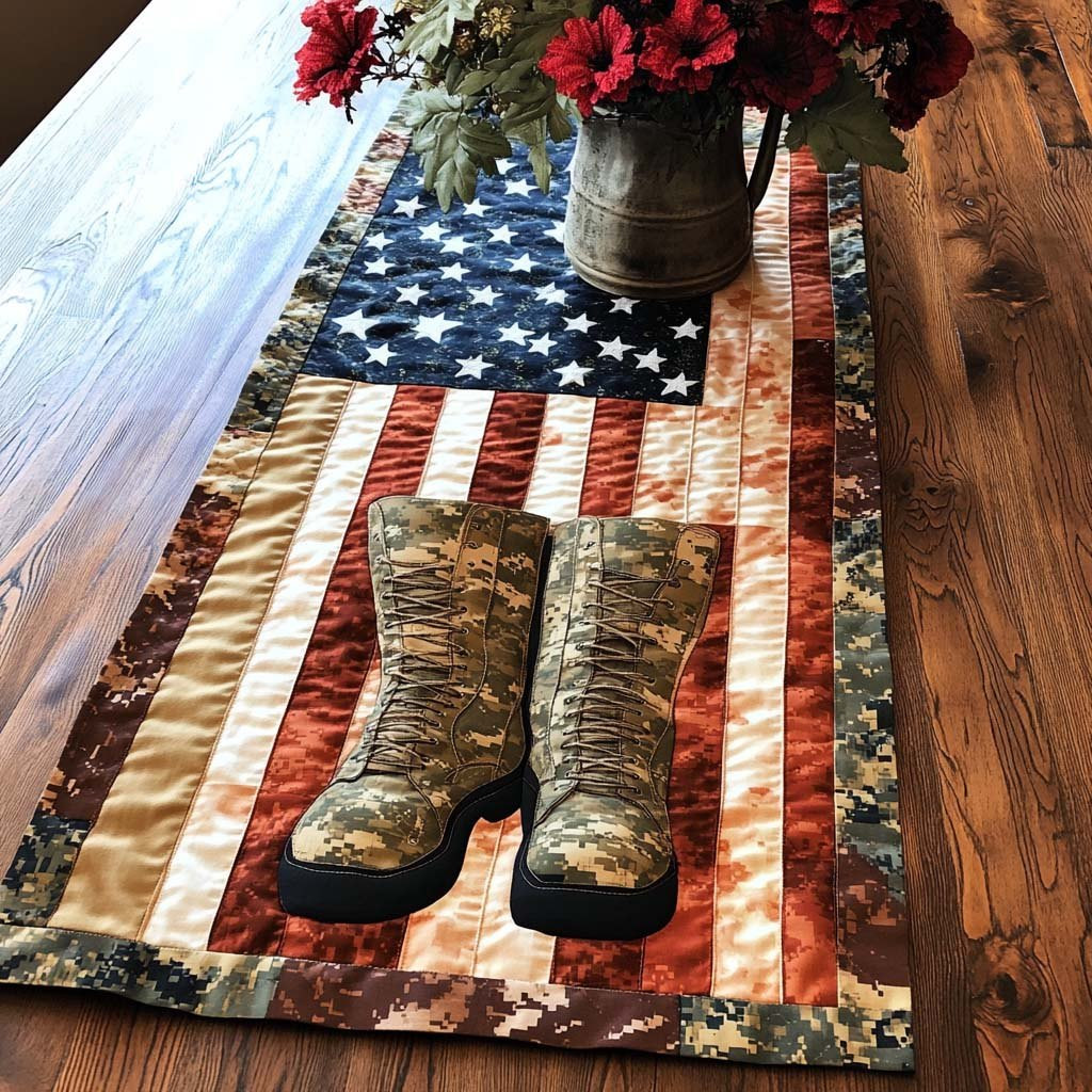 Boots of Honor Table Runner - Made to Order TABLE928
