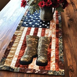 Boots of Honor Table Runner - Made to Order TABLE928
