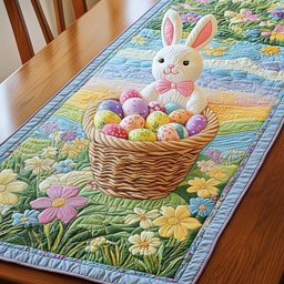 Bunny Basket Table Runner - Made to Order TABLE928