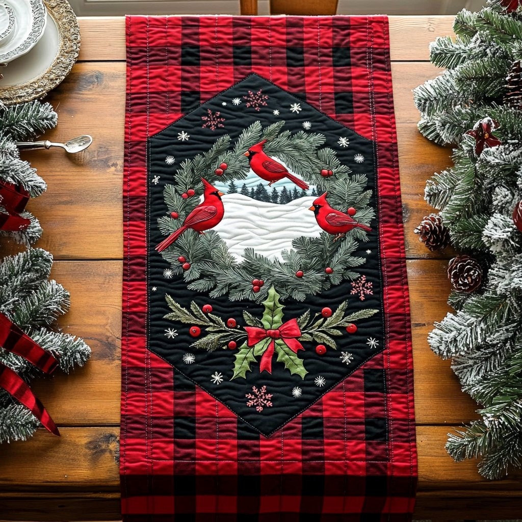 Bright Wings of Winter Table Runner - Made to Order TABLE928