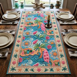 Bright Summer Beach Table Runner - Made to Order TABLE928
