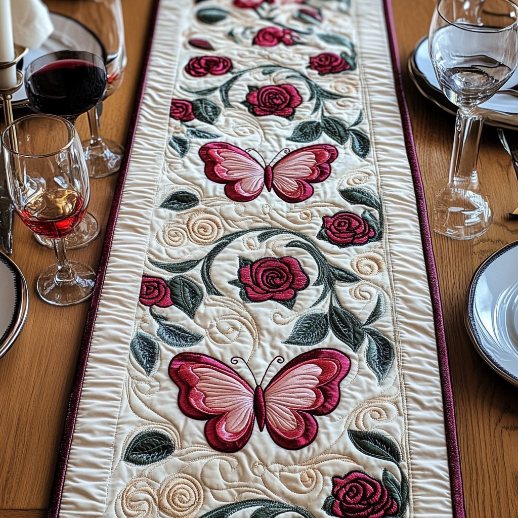 Butterfly Glow Table Runner - Made to Order TABLE928