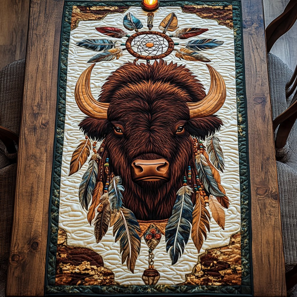 Buffalo Brave Table Runner - Made to Order TABLE928