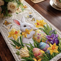 Bunny Blossom Table Runner - Made to Order TABLE928