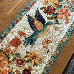 Brilliant Hummingbird Table Runner - Made to Order TABLE928