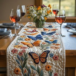 Butterfly Serenade Table Runner - Made to Order TABLE928