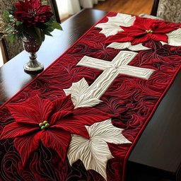 Bright Cross Table Runner - Made to Order TABLE928