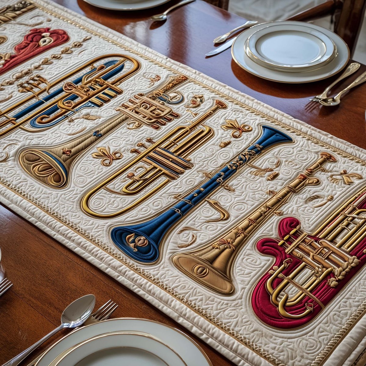 Brass Harmony Table Runner - Made to Order TABLE928