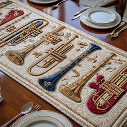 Brass Harmony Table Runner - Made to Order TABLE928