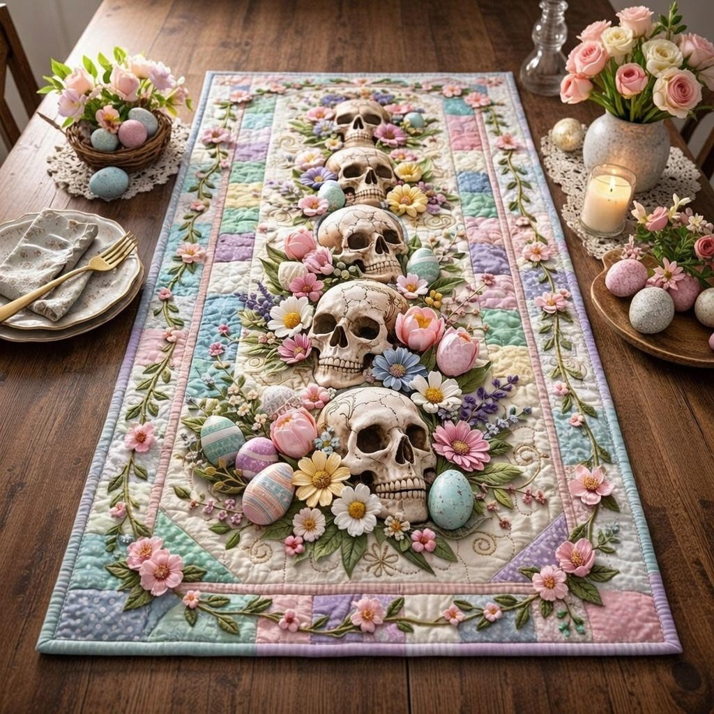 Bone Blossom Table Runner - Made to Order TABLE928