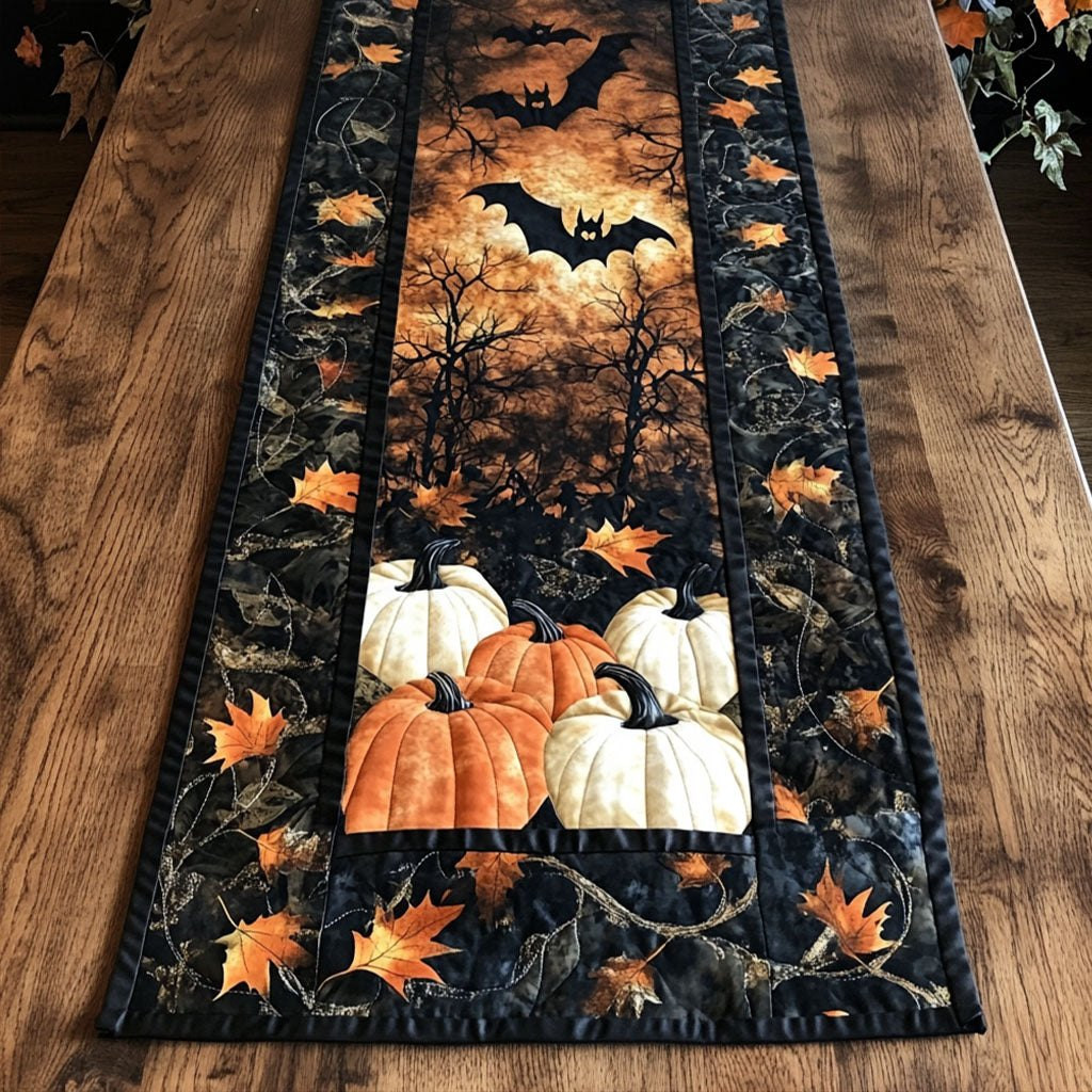 Boo Bat Pumpkin Table Runner - Made to Order TABLE928