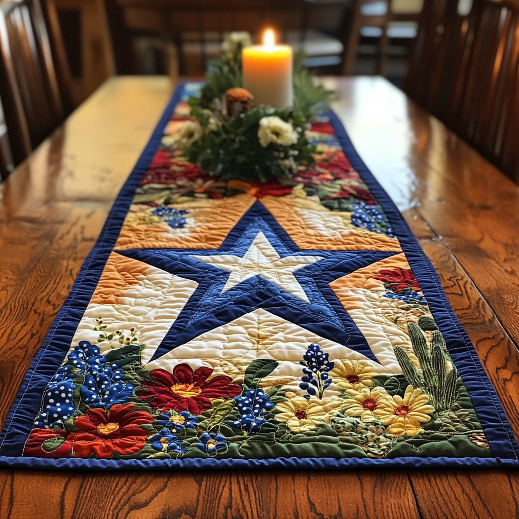 Bluebonnet Blooms Bloom Table Runner - Made to Order TABLE928