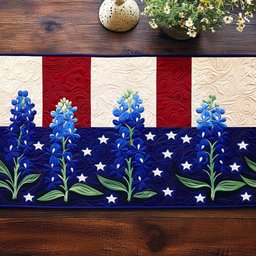 Bluebonnet Stars Table Runner - Made to Order TABLE928