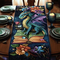 Book Guardian Table Runner - Made to Order TABLE928