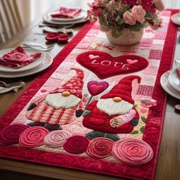 Blushing Gnomes Table Runner - Made to Order TABLE928
