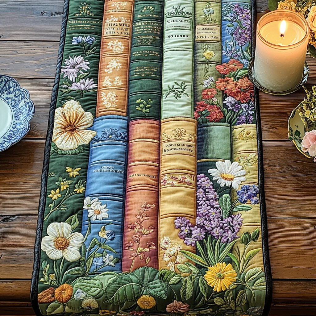 Bookish Garden Table Runner - Made to Order TABLE928