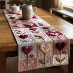 Blush Heart Table Runner - Made to Order TABLE928