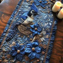 Blue Jewel Table Runner - Made to Order TABLE928