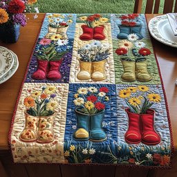 Bloom Boots Table Runner - Made to Order TABLE928