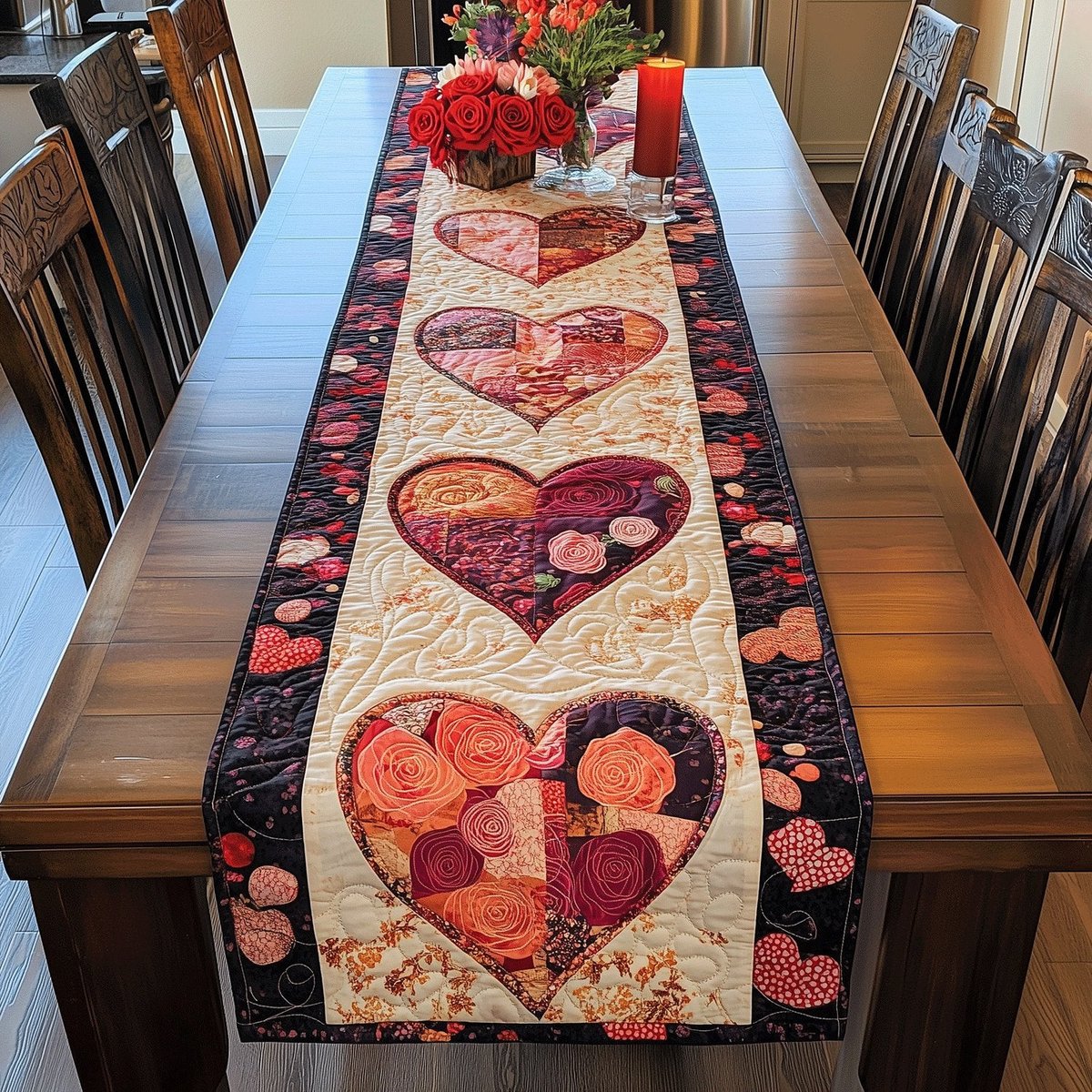 Blissful Valentine Table Runner - Made to Order TABLE928